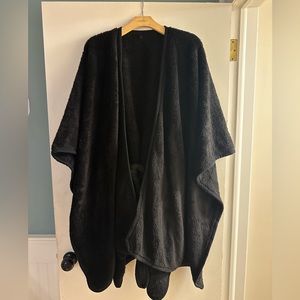 Torrid Black Plush Shawl